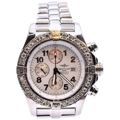 breitling diamond bezel for sale|Breitling diamond bezel 55.